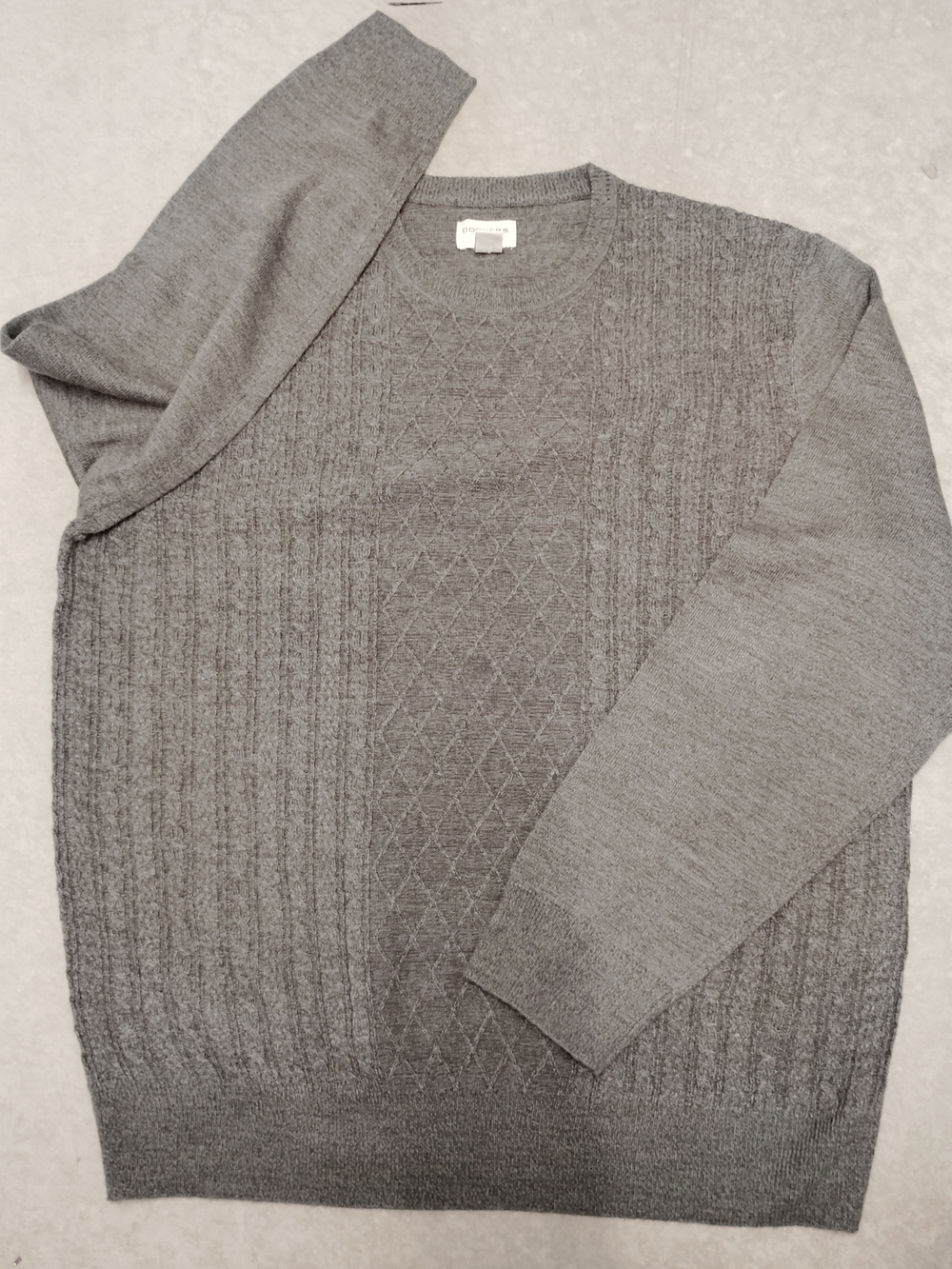 Dockers Gray Crewneck Knit Sweater